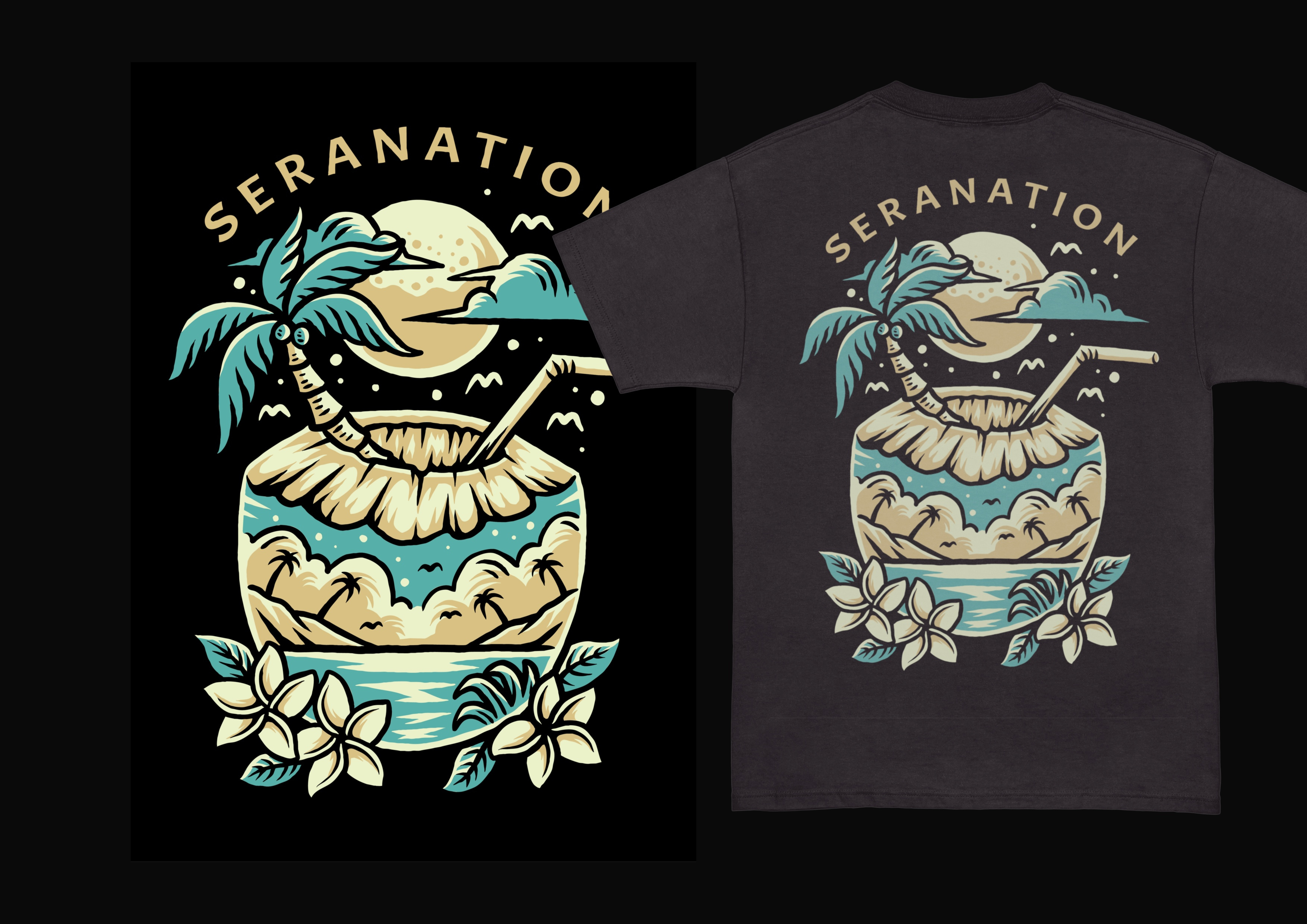 Summer vibes album cover artwork band band artwork branding clothing brand design illustration music artwork vintage illustration