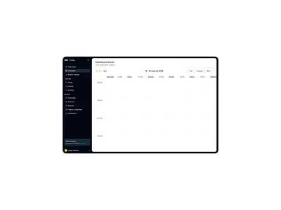 Calendar black button calendar clean dashboard dashboard design figma interface minimalist product design sidebar ui ux web design white