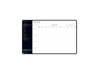 Calendar black button calendar clean dashboard dashboard design figma interface minimalist product design sidebar ui ux web design white