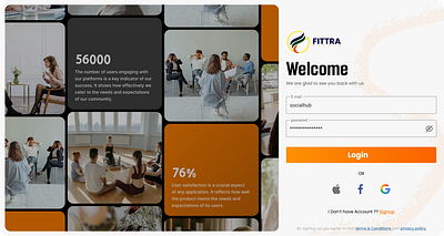 Login Page login ui ux web design website