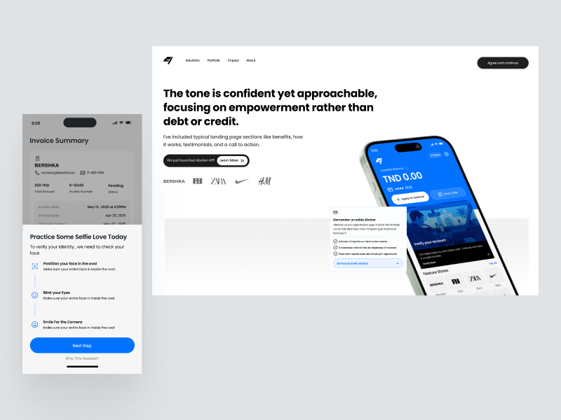 BNPL - Online Shopping App arabic ux dark mode ui