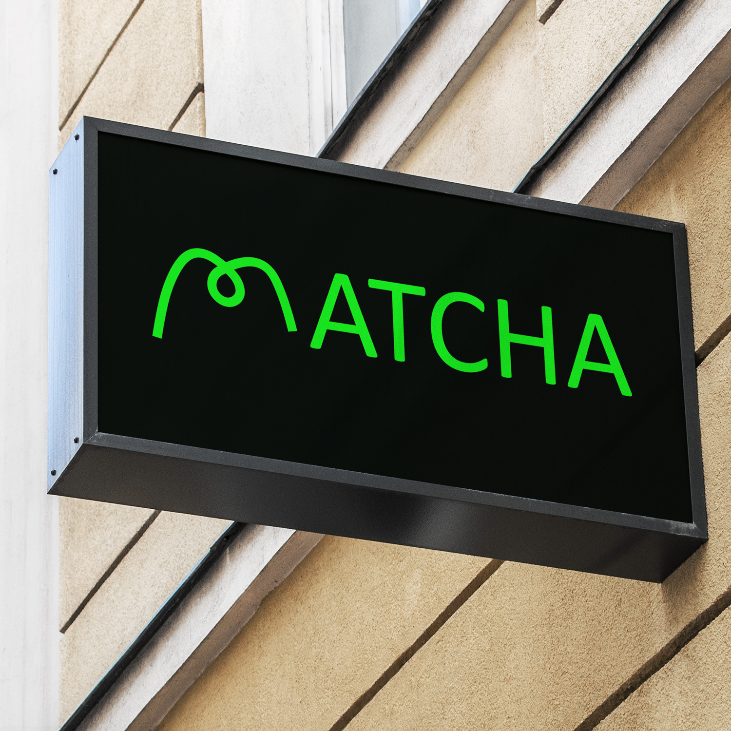 Store signs - typography branding chocolate creative design designer graphic design identity logo matcha store sign typo typography