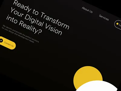 Landing Page Design - The Yellow Studio design layout ui web design