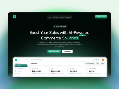 AI-Powered E-Commerce Dashboard – Smart Design for Smarter Sales app design ui ux