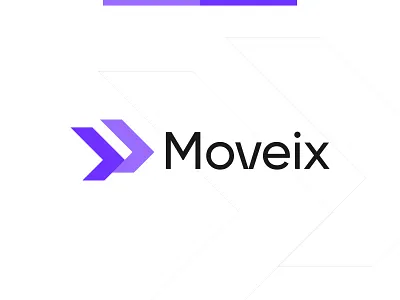 Moveix logo arrow logo brand identity branding clean design design forward logo modern logo