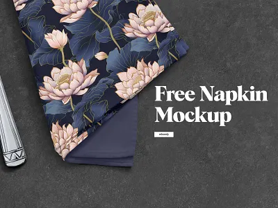 Free Napkin Mockup accessory