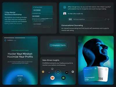 ProfitMind Fintech UI System | Components & Micro-Interactions appdesign designdaily designmagic designstudio designsysteminaction dribbblecommunity fintechtools fintechui madewithdmazing motiondesign smartdesign uishowcase uxforfinance uxmotion
