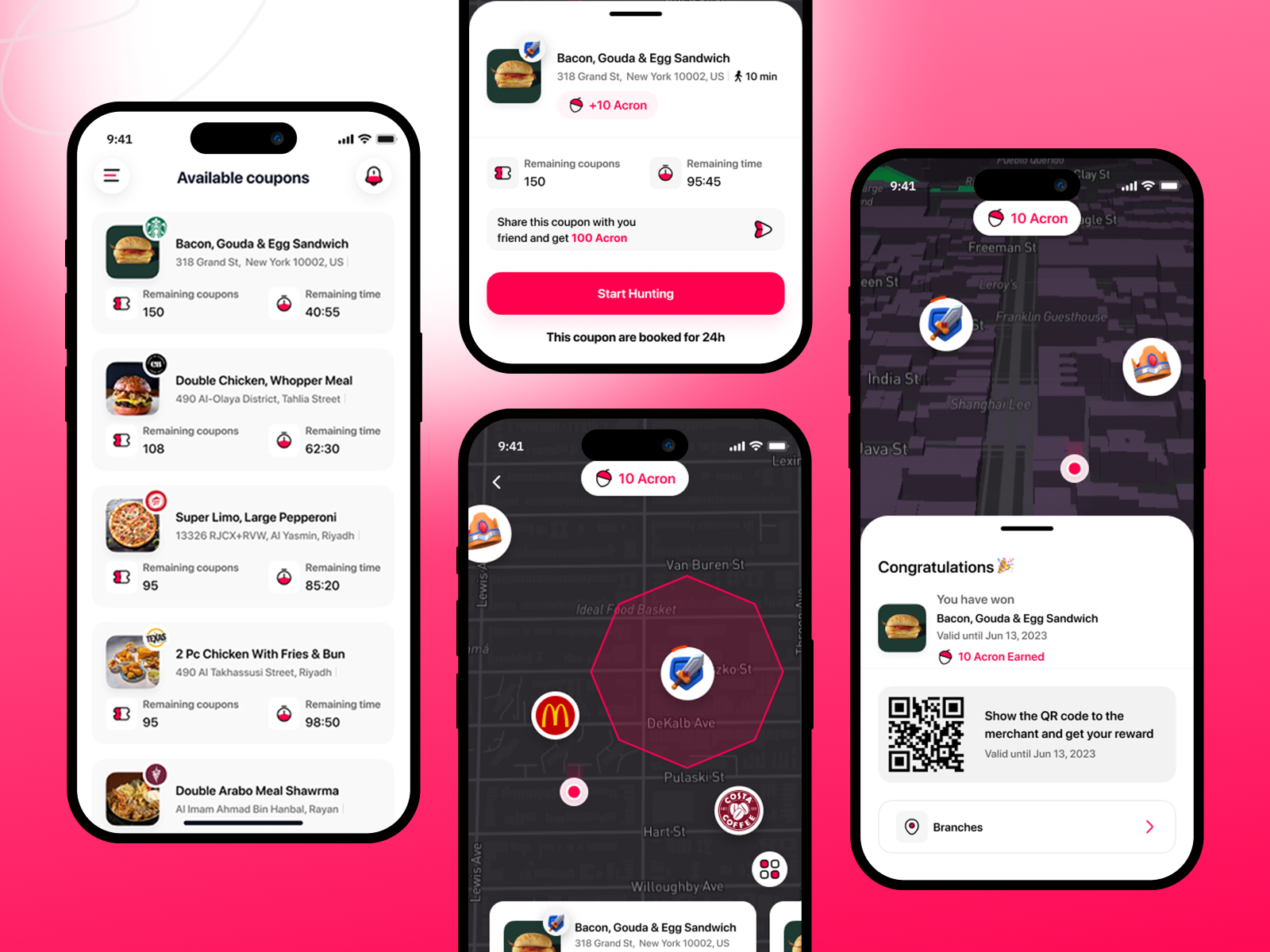 Acron: Available Coupons, Coupon Details available coupons coupon details coupons dining discounts food deals functional design great coupons gulf home screen ksa meal discounts minimal restaurant coupons restaurant offers riyadh saudia save money uxui design