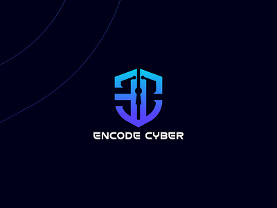 Encode Cyber business logo company logo creative ec logo cyber security logo ec logo encode cyber lock logo modern icon security logo tech logo technology logo
