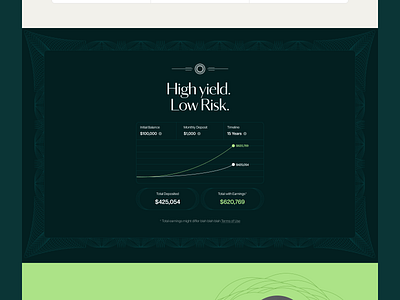 Agro Calculator app branding chart desktop finance graph landing page mobile ui ux webdesign website