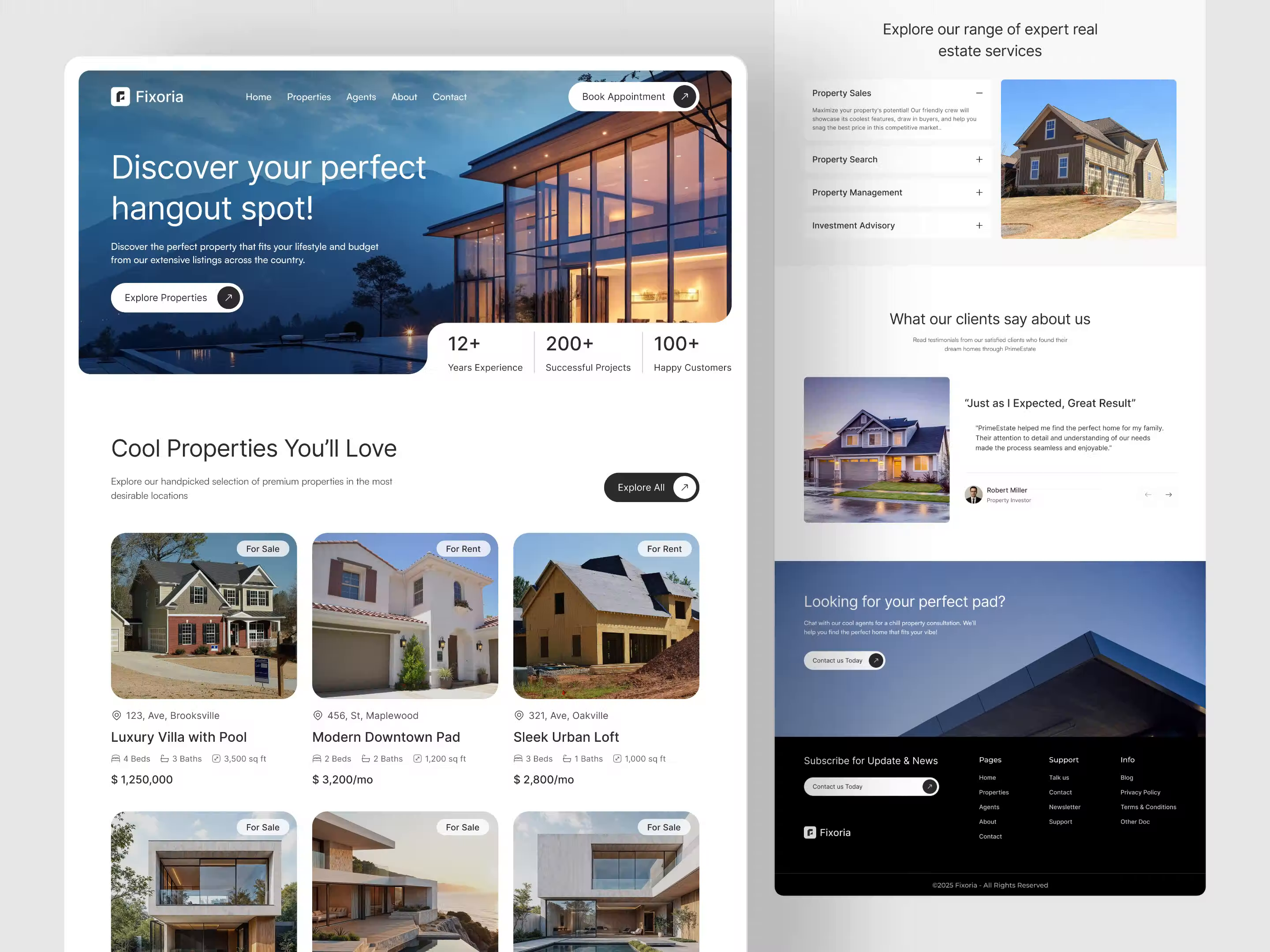 Example of Real Estate Landing Page