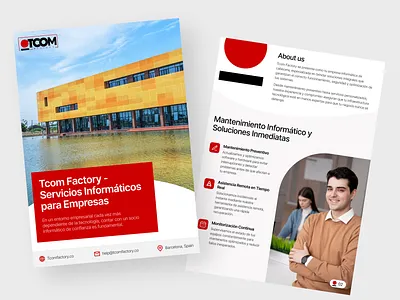 Broucher design for Tcom broucher broucher design graphic design pamhlet pamphlet design poster poster design print print design print ui red broucher red theme school broucher uiux design