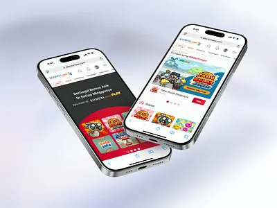 GameHub by Kompas.com Play branding design game center game design mobile design mobile web ui ui design uiux ux ux design web design