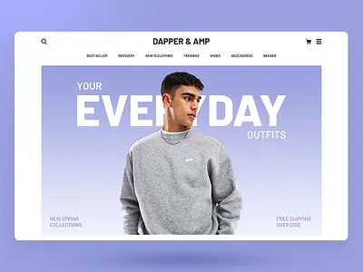 Dapper & Amp Store Website Design branding css design elementor figma graphic design illustration landing page logo photoshop shopify ui ui design uiux ux design web web design website design websote wordpress