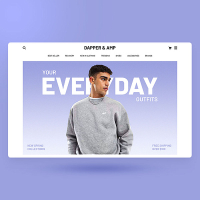 Dapper & Amp Store Website Design branding css design elementor figma graphic design illustration landing page logo photoshop shopify ui ui design uiux ux design web web design website design websote wordpress