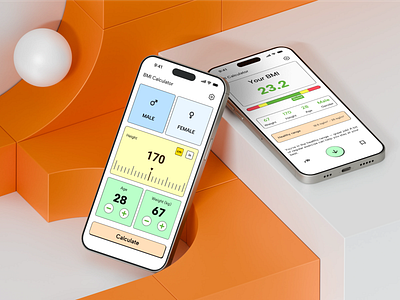 Daily UI - 004 Calculator 004 app bmi bmi calculator calculator daily 100 challenge daily ui daily ui 004 design figma health app latest ui ux web