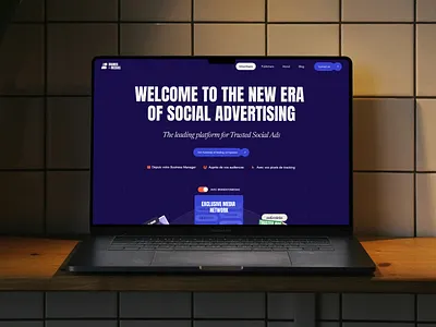 Social advertising website ad advertising brand branding media publicité