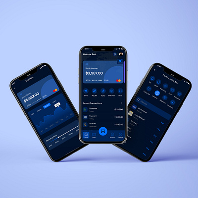 Digital Banking App UI/UX Design banking app finance fintech mobile app design mobile app interface ui ui design ux design