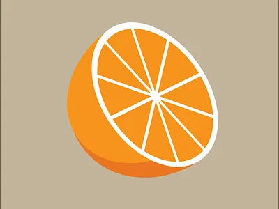HALF ORANGE adobe illustrator design graphic design half orange illustration illustrator orange vector vector art vector design vector illustration