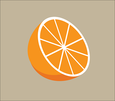 HALF ORANGE adobe illustrator design graphic design half orange illustration illustrator orange vector vector art vector design vector illustration