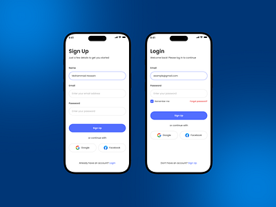 Sign-Up Page UI Design figam graphic design mockup ui user interface design