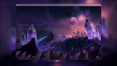 Game Landing Page With Parallax Effect game game landing game landing page landing page parallax web design