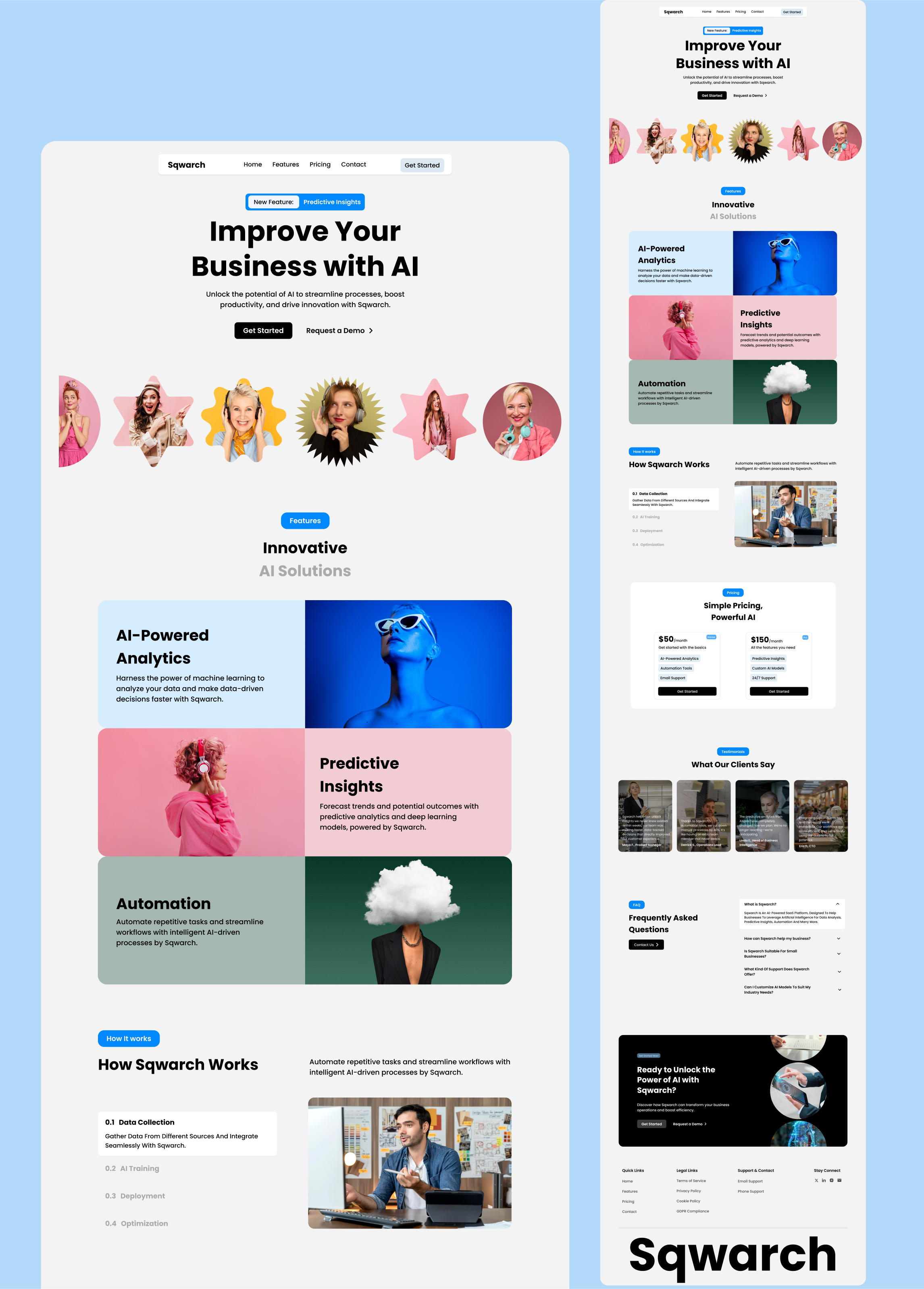 AI SaaS Landing Page for Tech Innovators ai ai landing page artificial intelligence saas saas landing page saas website