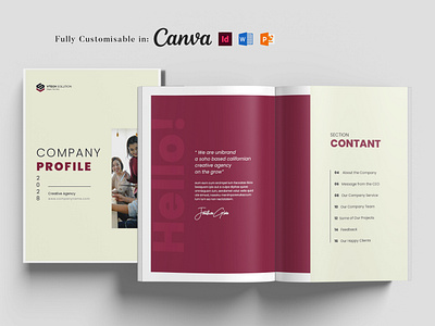 Company Profile Template annual report annual report 2025 annual summary book formating book layout design booklet design brand design brand guideline branding brochure design business proposal company profile creative design design ebook flyer design graphic design illustration minimal design ui