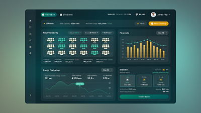 Solar Energy Platform | Dashboard dashboard user experience design user interface design ux ui design web application