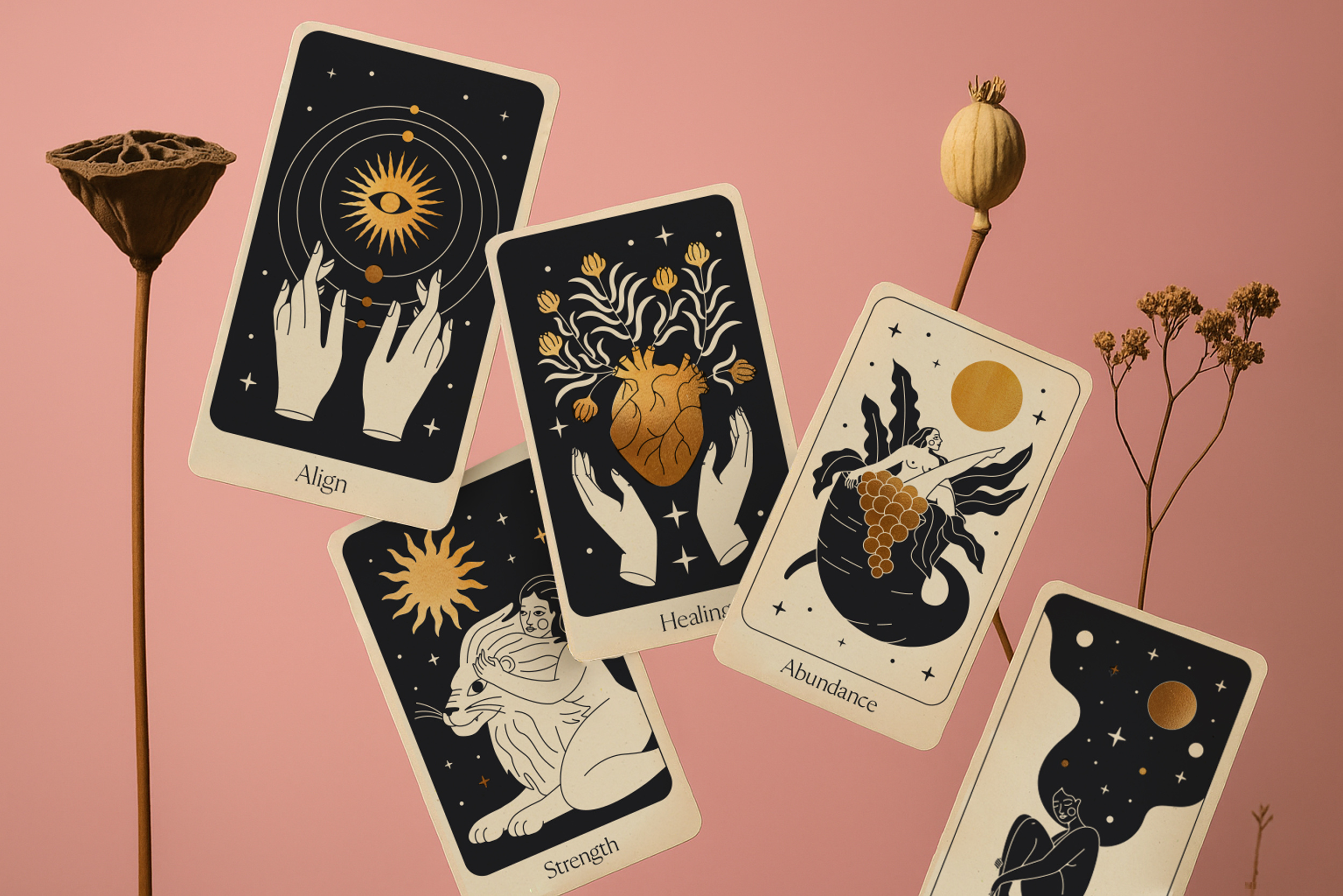 Eleven Love - Oracle Deck graphic design