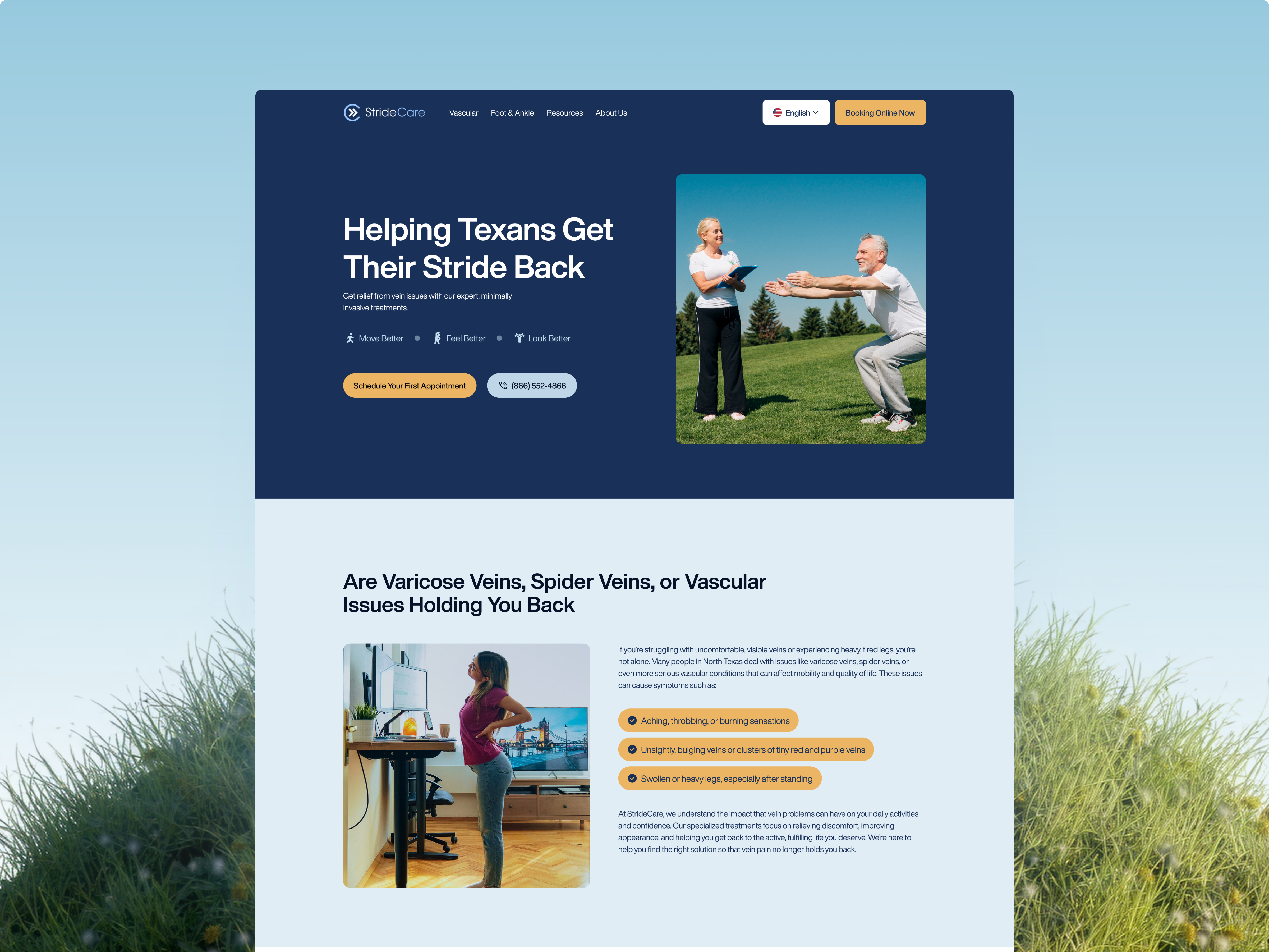 Example of Conversion Driven Landing Page Design