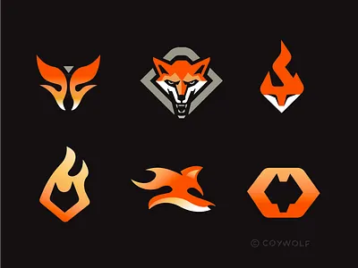 Brand Mark: Fox Labs branding brandmark character design defense design dog fire flames fox icon identity identity design illustration logo logo design logos orange police security sports