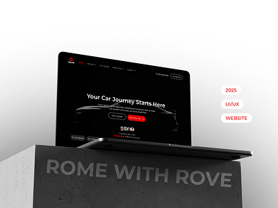 Roam With Rove – Full Service Car Experience Platform car rental car service client work ui ux website