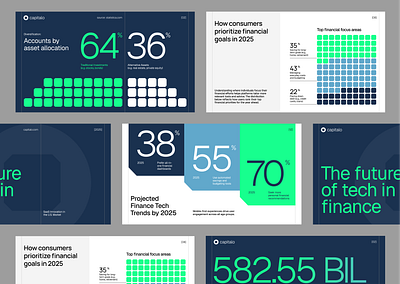 Finance Presentation Design blue and green branding data visualization data visualization designer figma presentation finance branding finance presentation infographics pitch deck powerpoint powerpoint design specialist presentation design presentation designer specialist presentation infographics presentation specialist presentation template designer