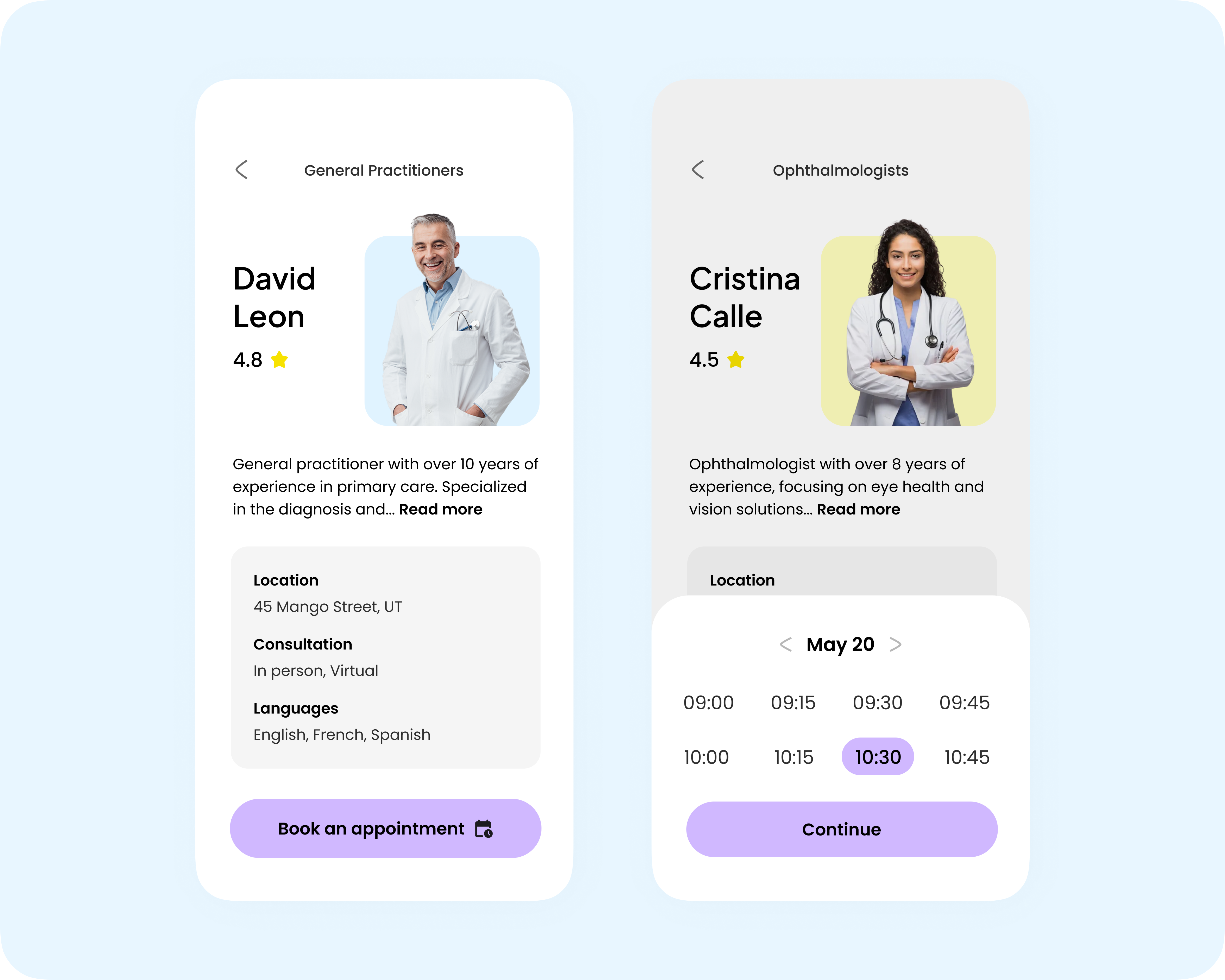 Medicap - Doctor Appointment App app design graphic design health mobile ui ui design ux