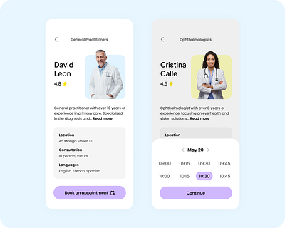 Medicap - Doctor Appointment App app design graphic design health mobile ui ui design ux