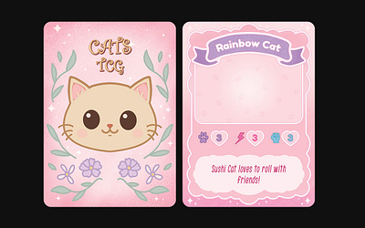 Cute Card Template 2dartist boardgame branding cardgame design gameassets graphic design illustration logo ui
