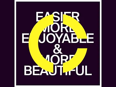 Message With Graphic Overlay abstract circle artistic message bright highlight conceptual graphic creative direction creative layout design contrast graphic overlay minimal poster modern poster statement text disruption trendy design type focus typography visual composition visual impact yellow accent