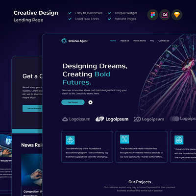 Innovative Creative Design Concepts for Modern Brands branding company design graphic design illustration inspiration logo ui web design webdesign