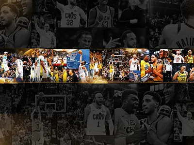 Playoff Carousel - IND-CLE basketball creative design graphic design nba photoshop social social media