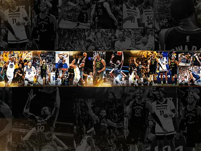 Playoff Carousel - GSW-MIN basketball creative design graphic design nba photoshop social social media