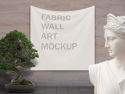 Fabric Wall Art Mockup art design graphic design mockup wallart