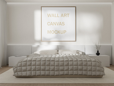 Wall Art Canvas Mockup art cavas design mockup wallart
