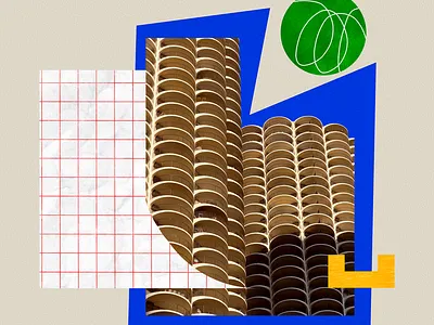 Marina Towers- Architectural Collage architectural form