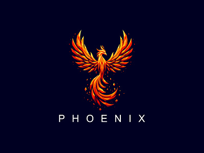 Phoenix Vector Logo animal animal logo animals animals logo fire fire logo fire phoenix phoenix phoenix fire phoenix logo phoenix rebirth phoenix vector rebirth phoenix wisdom wisdom logo