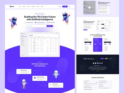 AI Startup Agency Figma UI Template aiagency aiwebsite animations branding dashboard illustration mobileapps motion graphics printing productdesign typhography videos