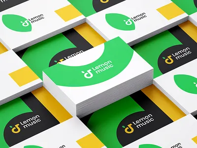 fresh music, combination of note music elements and fresh lemons logo