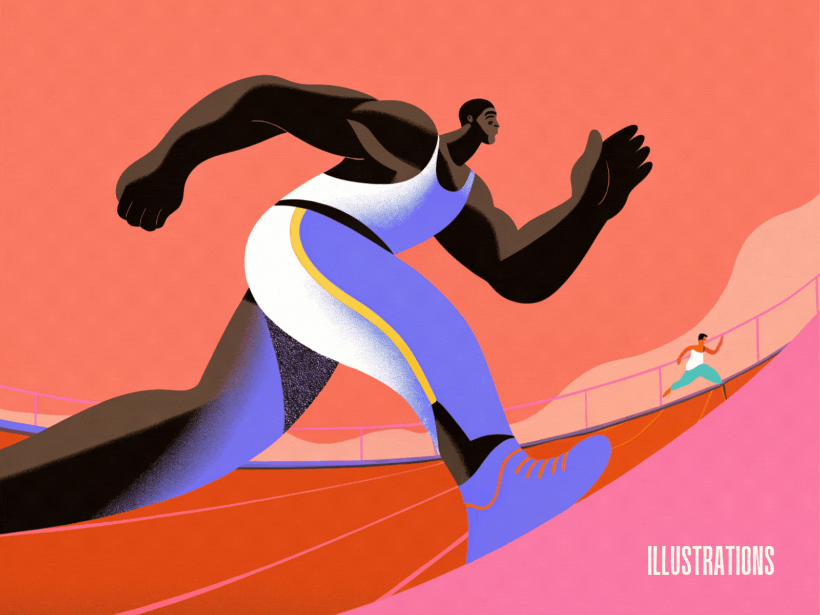 Athletes | Illustrations graphic design illustration illustrations vector