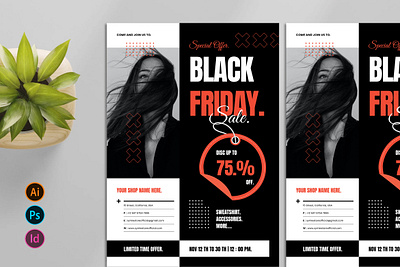 Black Friday Flyer blackfriday branding design flyer graphic design illustration template