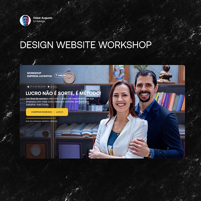 Workshop Empresa Lucrativa Landing Page branding design figma framer landingpage ui ux webpage website